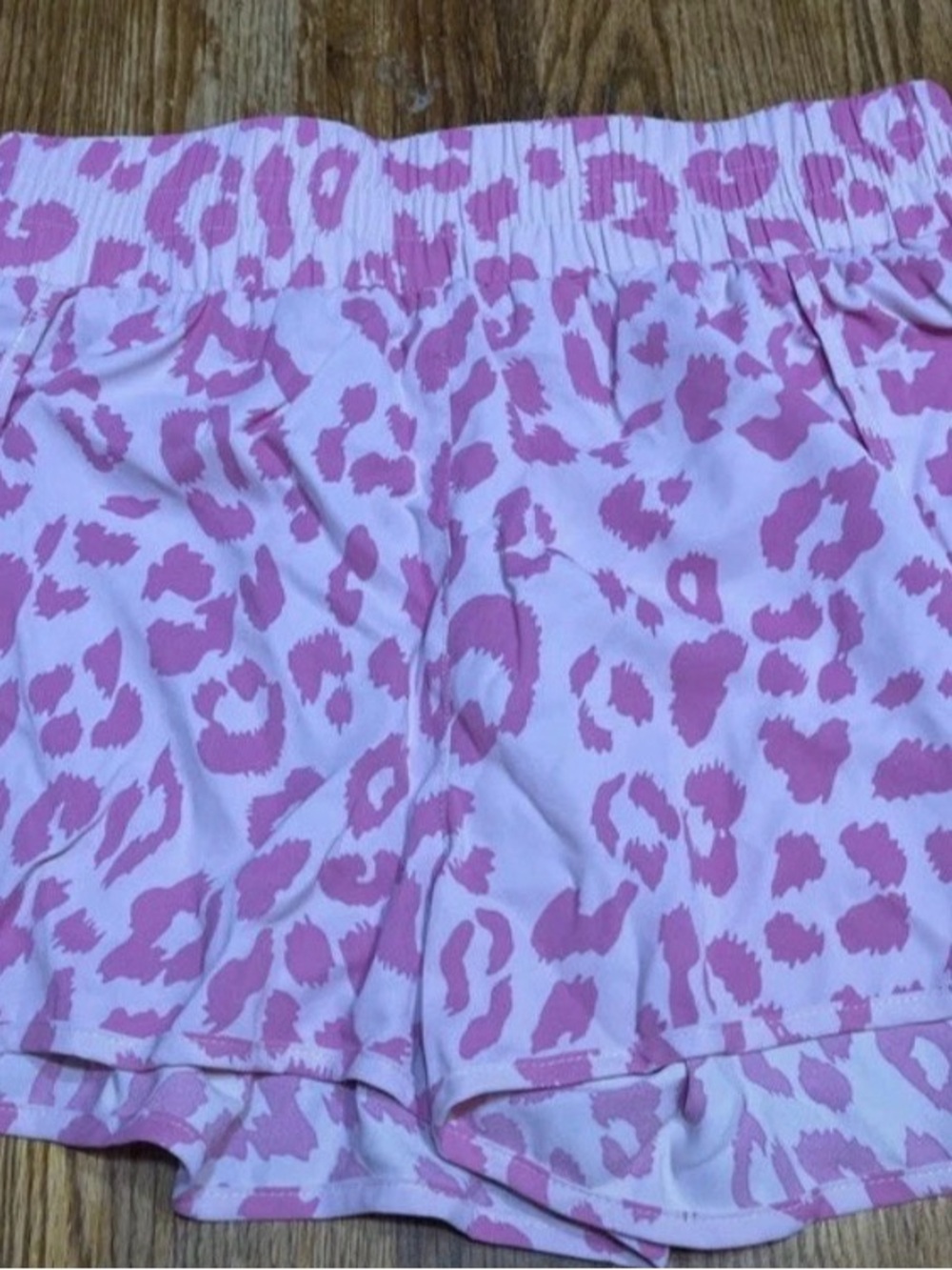 Women’s Athletic Shorts - Pink Leopard Print